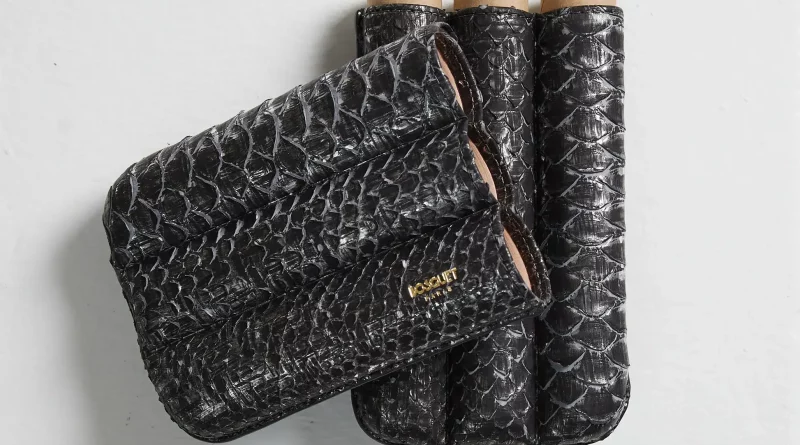 Python Leather Cigar Case